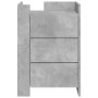 Engineered wood gray concrete bedside table 45x50x65 cm by , Nightstands - Ref: Foro24-848307, Price: 89,87 €, Discount: %