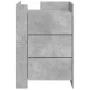 Engineered wood gray concrete bedside table 45x50x65 cm by , Nightstands - Ref: Foro24-848307, Price: 88,49 €, Discount: %