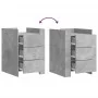 Engineered wood gray concrete bedside table 45x50x65 cm by , Nightstands - Ref: Foro24-848307, Price: 88,49 €, Discount: %