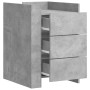 Engineered wood gray concrete bedside table 45x50x65 cm by , Nightstands - Ref: Foro24-848307, Price: 89,87 €, Discount: %