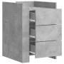Engineered wood gray concrete bedside table 45x50x65 cm by , Nightstands - Ref: Foro24-848307, Price: 88,49 €, Discount: %