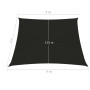 Black HDPE sail awning 160 g/m² 3/4x3 m by vidaXL, Umbrellas - Ref: Foro24-311764, Price: 33,55 €, Discount: %