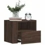 Mesitas de noche de pared 2 uds color marrón roble 45x30x35 cm de , Mesitas de noche - Ref: Foro24-848324, Precio: 69,55 €, D...