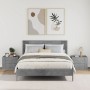 Wall-mounted bedside table set, gray concrete color, 45x30x35 cm by , Nightstands - Ref: Foro24-848332, Price: 73,89 €, Disco...