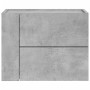 Wall-mounted bedside table set, gray concrete color, 45x30x35 cm by , Nightstands - Ref: Foro24-848332, Price: 73,89 €, Disco...