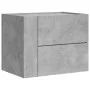 Wall-mounted bedside table set, gray concrete color, 45x30x35 cm by , Nightstands - Ref: Foro24-848332, Price: 79,47 €, Disco...