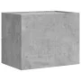 Wall-mounted bedside table set, gray concrete color, 45x30x35 cm by , Nightstands - Ref: Foro24-848332, Price: 79,47 €, Disco...