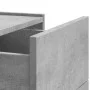 Wall-mounted bedside table set, gray concrete color, 45x30x35 cm by , Nightstands - Ref: Foro24-848332, Price: 79,47 €, Disco...