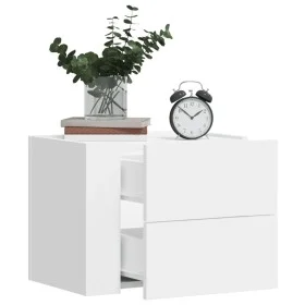 Wall-mounted bedside tables, set of 2, white, 45x30x35 cm by , Nightstands - Ref: Foro24-848326, Price: 83,39 €, Discount: %