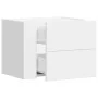 Wall-mounted bedside tables, set of 2, white, 45x30x35 cm by , Nightstands - Ref: Foro24-848326, Price: 83,39 €, Discount: %