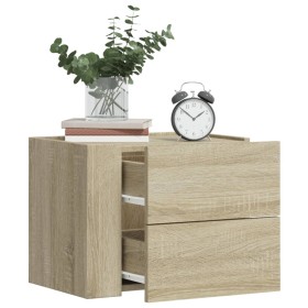 Wand-Nachttische, 2 Stück, Sonoma-Eiche, 45x30x35 cm. von , Nachttische - Ref: Foro24-848330, Preis: 73,66 €, Rabatt: %