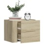 Wand-Nachttische, 2 Stück, Sonoma-Eiche, 45x30x35 cm. von , Nachttische - Ref: Foro24-848330, Preis: 73,66 €, Rabatt: %