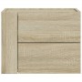 Wand-Nachttische, 2 Stück, Sonoma-Eiche, 45x30x35 cm. von , Nachttische - Ref: Foro24-848330, Preis: 73,66 €, Rabatt: %