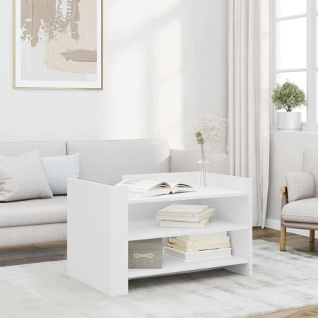 White engineered wood coffee table 80x50x50 cm by , Coffee table - Ref: Foro24-848339, Price: 61,71 €, Discount: %