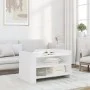 White engineered wood coffee table 80x50x50 cm by , Coffee table - Ref: Foro24-848339, Price: 61,71 €, Discount: %