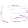 Weißer Couchtisch aus Holzwerkstoff 80x50x50 cm von , Couchtisch - Ref: Foro24-848339, Preis: 62,46 €, Rabatt: %