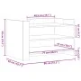 White engineered wood coffee table 80x50x50 cm by , Coffee table - Ref: Foro24-848339, Price: 61,71 €, Discount: %