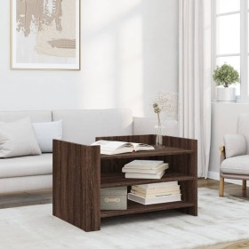 Engineered wood brown oak coffee table 80x50x50 cm by , Coffee table - Ref: Foro24-848345, Price: 62,46 €, Discount: %