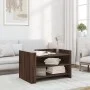 Engineered wood brown oak coffee table 80x50x50 cm by , Coffee table - Ref: Foro24-848345, Price: 64,32 €, Discount: %