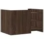 Engineered wood brown oak coffee table 80x50x50 cm by , Coffee table - Ref: Foro24-848345, Price: 64,32 €, Discount: %