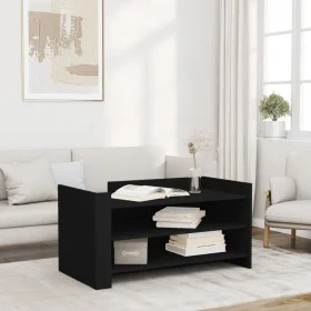 Black engineered wood coffee table 100x50x50 cm by , Coffee table - Ref: Foro24-848347, Price: 72,85 €, Discount: %
