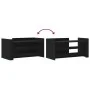 Black engineered wood coffee table 100x50x50 cm by , Coffee table - Ref: Foro24-848347, Price: 71,84 €, Discount: %