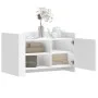Mesa de centro madera de ingeniería blanca 80x50x50 cm de , Mesas de centro - Ref: Foro24-848353, Precio: 66,24 €, Descuento: %