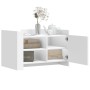 Weißer Couchtisch aus Holzwerkstoff 80x50x50 cm von , Couchtisch - Ref: Foro24-848353, Preis: 67,06 €, Rabatt: %