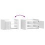 White engineered wood coffee table 80x50x50 cm by , Coffee table - Ref: Foro24-848353, Price: 67,06 €, Discount: %