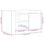 Mesa de centro de madera de ingeniería gris Sonoma 80x50x50 cm de , Mesas de centro - Ref: Foro24-848358, Precio: 66,03 €, De...