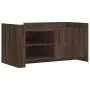 Engineered wood brown oak coffee table 100x50x50 cm by , Coffee table - Ref: Foro24-848366, Price: 77,66 €, Discount: %