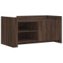 Mitteltisch aus braunem Eichenfurnierholz 100x50x50 cm von , Couchtisch - Ref: Foro24-848366, Preis: 78,60 €, Rabatt: %