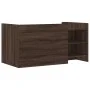 Engineered wood brown oak coffee table 100x50x50 cm by , Coffee table - Ref: Foro24-848366, Price: 77,66 €, Discount: %