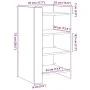 Aparador de madera de ingeniería roble ahumado 45x35x75 cm de , Aparadores - Ref: Foro24-848385, Precio: 52,79 €, Descuento: %