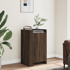 Aparador madera contrachapada marrón roble 45x35x75 cm de , Aparadores - Ref: Foro24-848401, Precio: 69,84 €, Descuento: %