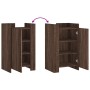 Aparador madera contrachapada marrón roble 45x35x75 cm de , Aparadores - Ref: Foro24-848401, Precio: 69,76 €