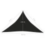 Sail awning HDPE black 160 g/m² 4x4x5.8 m by vidaXL, Umbrellas - Ref: Foro24-311754, Price: 35,22 €, Discount: %