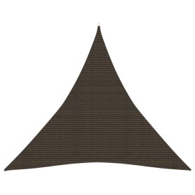 Toldo de vela HDPE marrón 160 g/m² 5x5x5 m