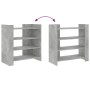 Aparador de madera contrachapada gris hormigón 73,5x35x75 cm de , Aparadores - Ref: Foro24-848391, Precio: 53,36 €, Descuento: %