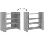 Engineered wood sideboard in Sonoma grey 73.5x35x75 cm by , Sideboards - Ref: Foro24-848393, Price: 55,78 €, Discount: %