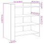Engineered wood sideboard in Sonoma grey 73.5x35x75 cm by , Sideboards - Ref: Foro24-848393, Price: 56,45 €, Discount: %