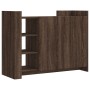 Engineered wood brown oak sideboard 100x35x75 cm by , Sideboards - Ref: Foro24-848415, Price: 104,08 €, Discount: %