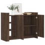 Aparador de madera de ingeniería marrón roble 100x35x75 cm de , Aparadores - Ref: Foro24-848415, Precio: 107,98 €