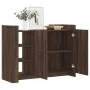 Engineered wood brown oak sideboard 100x35x75 cm by , Sideboards - Ref: Foro24-848415, Price: 102,35 €, Discount: %