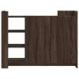 Engineered wood brown oak sideboard 100x35x75 cm by , Sideboards - Ref: Foro24-848415, Price: 102,35 €, Discount: %