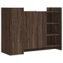 Engineered wood brown oak sideboard 100x35x75 cm by , Sideboards - Ref: Foro24-848415, Price: 102,35 €, Discount: %