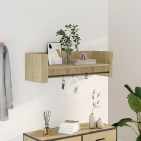Wandregal aus Sonoma-Eichenfurnierholz 100x35x30,5 cm von , Regale und Regale - Ref: Foro24-848460, Preis: 40,85 €, Rabatt: %