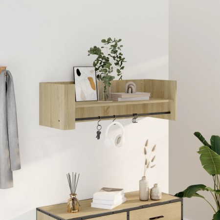 Wandregal aus Sonoma-Eichenfurnierholz 100x35x30,5 cm von , Regale und Regale - Ref: Foro24-848460, Preis: 40,85 €, Rabatt: %