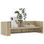 Engineered oak Sonoma wall shelf 100x35x30.5 cm by , Shelves and shelves - Ref: Foro24-848460, Price: 40,78 €, Discount: %