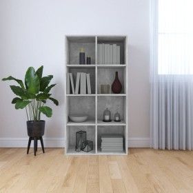 Graues Sperrholzregal/Sideboard 66x30x130 cm von vidaXL, Bücherregale und Regale - Ref: Foro24-800157, Preis: 76,13 €, Rabatt: %